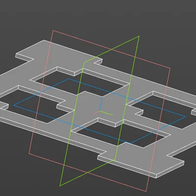 Mô hình in test cân chỉnh bàn in 3D (Level Test)