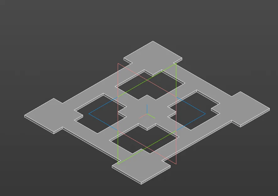 Mô hình in test cân chỉnh bàn in 3D (Level Test) - Image 3
