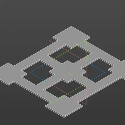 Mô hình in test cân chỉnh bàn in 3D (Level Test)