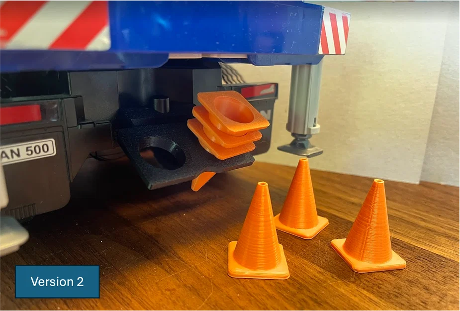 Giá đỡ verkeerskegel cho BRUDER 1/16 (Halter Verkehrskegel für Bruder 1/16) - Image 1
