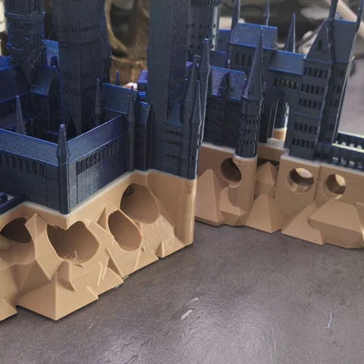 Mô hình lâu đài Hogwarts 3D trang trí bể cá cực đẹp và độc đáo