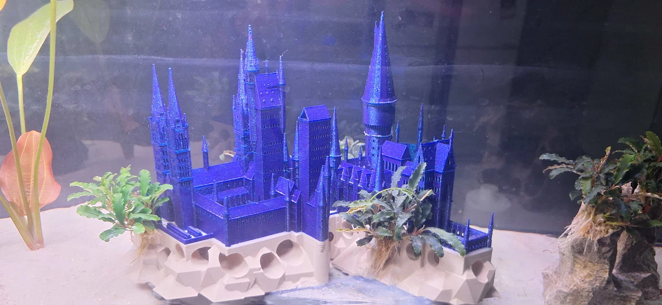 Mô hình lâu đài Hogwarts 3D trang trí bể cá cực đẹp và độc đáo - Image 4