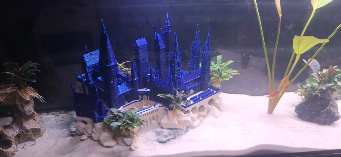 Mô hình lâu đài Hogwarts 3D trang trí bể cá cực đẹp và độc đáo - Image 5