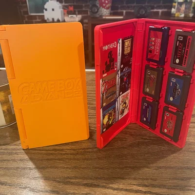 Hộp đựng 6 băng GameBoy Advance (GBA) dạng print-in-place