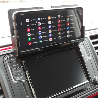 Giá đỡ smartphone cho VW T6 (Samsung S21 Ultra) – gắn khe CD