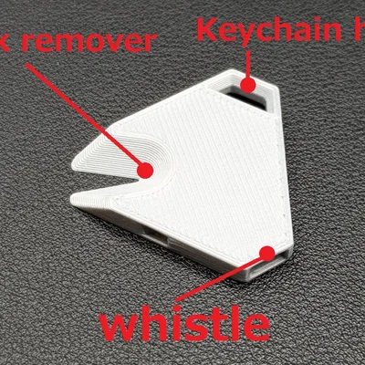 Móc khóa còi & gỡ ve Tick Whistle Keychain