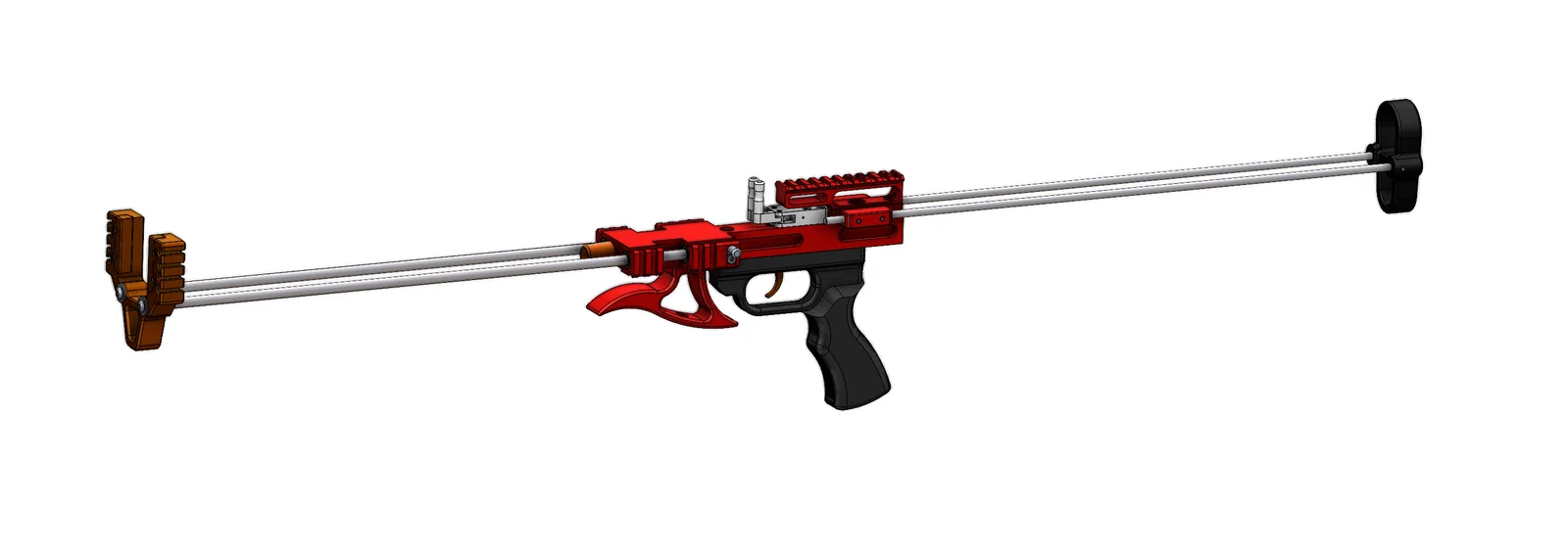 Mô hình súng cao su nâng cao (Advanced Slingshot Launcher) in 3D - Image 2
