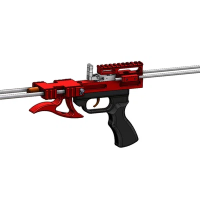 Mô hình súng cao su nâng cao (Advanced Slingshot Launcher) in 3D
