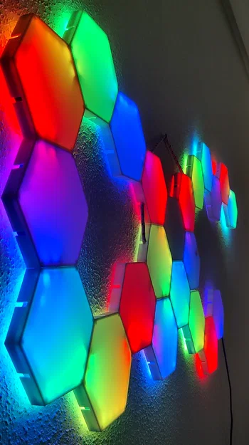 HEX-WALL-LED – Panel LED lục giác tuỳ biến (WS2812) - Image 1