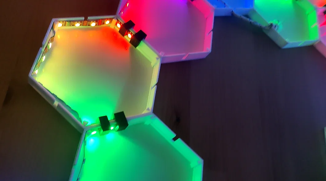 HEX-WALL-LED – Panel LED lục giác tuỳ biến (WS2812) - Image 3