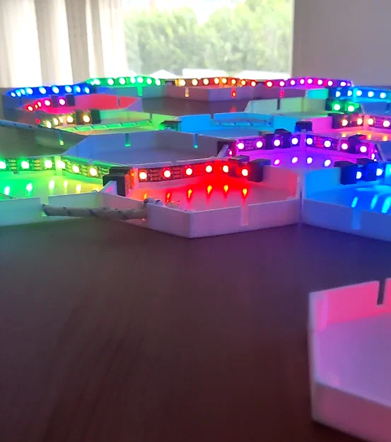 HEX-WALL-LED – Panel LED lục giác tuỳ biến (WS2812) - Image 4