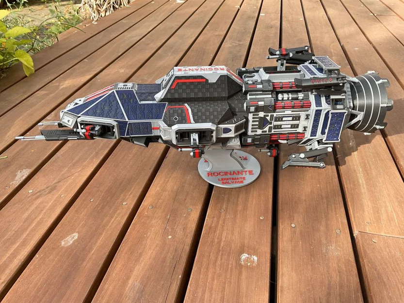Mô hình tàu vũ trụ Rocinante (The Expanse) in 3D đa màu cực chất - Image 2