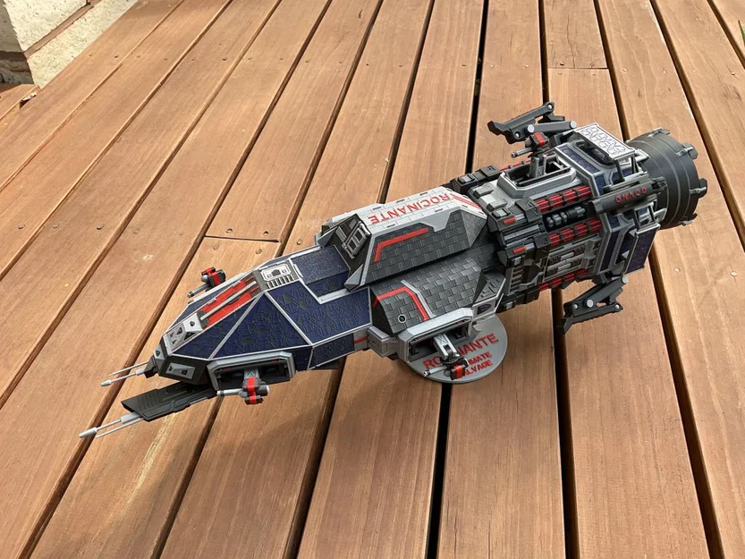 Mô hình tàu vũ trụ Rocinante (The Expanse) in 3D đa màu cực chất - Image 4