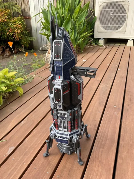 Mô hình tàu vũ trụ Rocinante (The Expanse) in 3D đa màu cực chất - Image 6