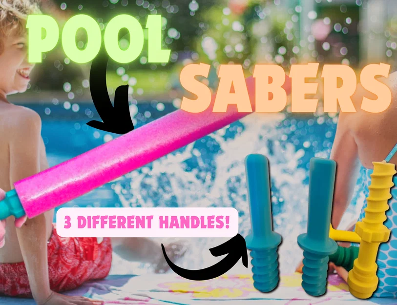 Tay cầm kiếm phao bể bơi (Pool Noodle Swords) cho bé vui chơi - Image 1