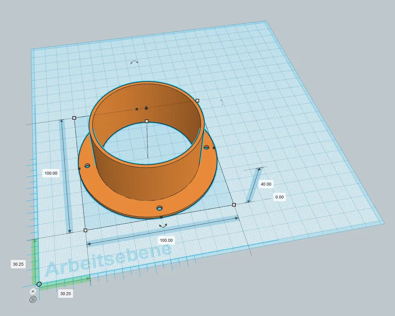 Adapter Ống Flex 80mm - Mặt Bích - Sculpfun iCube - Image 2