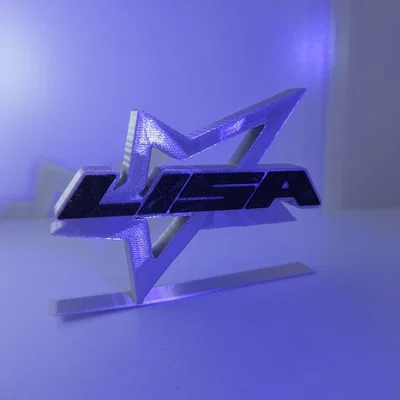 Mô hình 3D Logo LISA Rockstar - Món đồ trang trí dành riêng cho fan