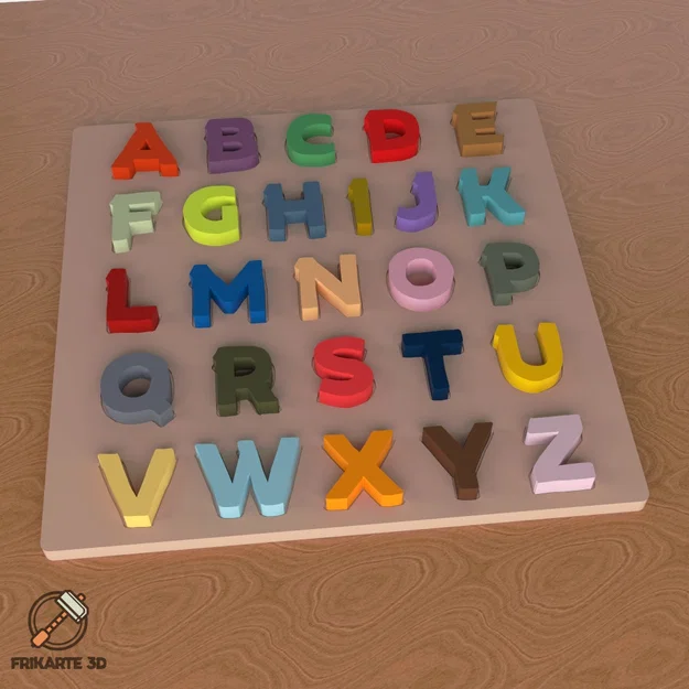 Alphabet Board Game – Trò chơi bảng chữ cái in 3D - Image 1