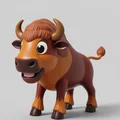 Bison – Mô hình bò rừng 3D - Thumbnail 1