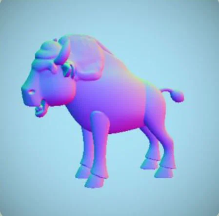 Bison – Mô hình bò rừng 3D - Image 2