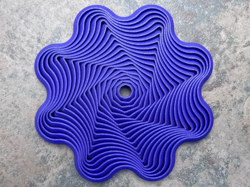 Wavy Nested Fidget (Đồ chơi fidget lồng nhau gợn sóng) - Image 1