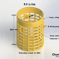 Chum Cage – Lồng đựng chum bait 3.5L cho câu cá & bẫy tôm càng - Thumbnail 2