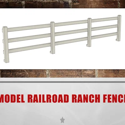Hàng rào kiểu Ranch cho Model Train/Railroad (O-scale 1:48)