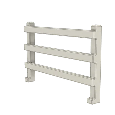 Hàng rào kiểu Ranch cho Model Train/Railroad (O-scale 1:48)