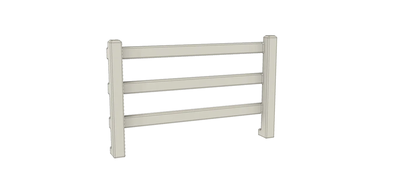 Hàng rào kiểu Ranch cho Model Train/Railroad (O-scale 1:48) - Image 3