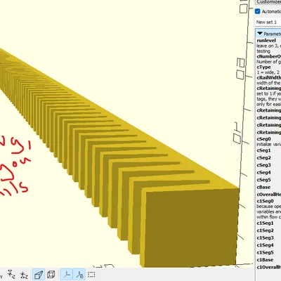 Thanh giữ cờ lê (spanner) tuỳ biến bằng OpenSCAD