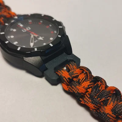 Dây/Vòng tay đồng hồ Paracord kèm khóa (Buckle) và adapter