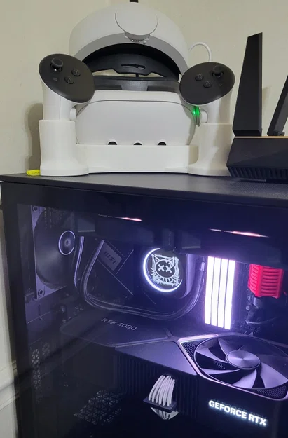 Chân đế 3D đa năng cho Meta Quest 3 - Gọn gàng và thẩm mỹ - Image 2
