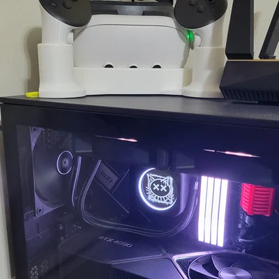Chân đế 3D đa năng cho Meta Quest 3 - Gọn gàng và thẩm mỹ