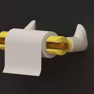 Kệ treo cuộn giấy tối giản hình Lego Mini Figure