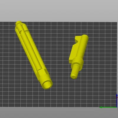 Mô hình còi tàu hỏa kèm bộ đảo chiều (Train whistle with reverser) in 3D