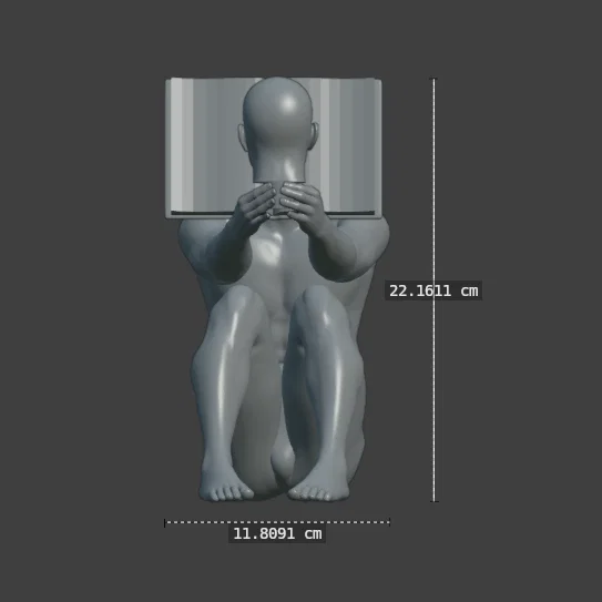 Tượng nghệ thuật 3D trừu tượng Self-Study (Tự học) - Image 5