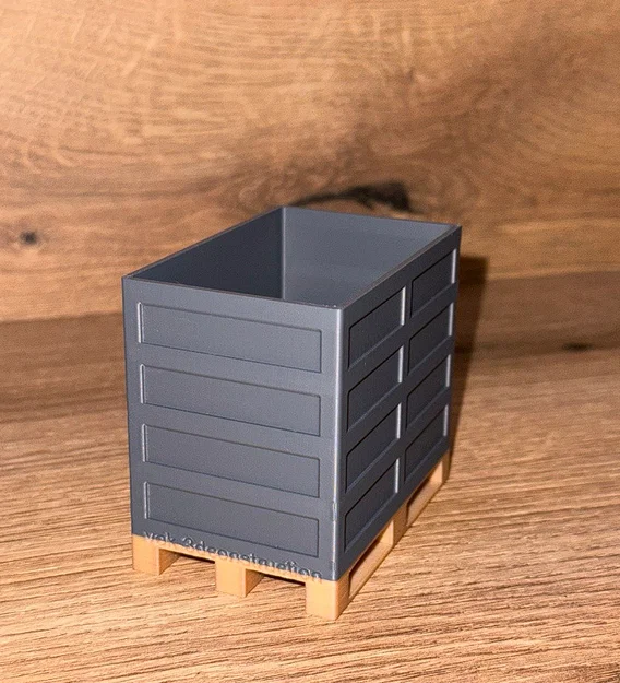 Mô hình Pallet và Thùng chứa hàng cho xe đồ chơi Bruder (In 3D) - Image 1