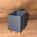 Mô hình Pallet và Thùng chứa hàng cho xe đồ chơi Bruder (In 3D) - Thumbnail 1