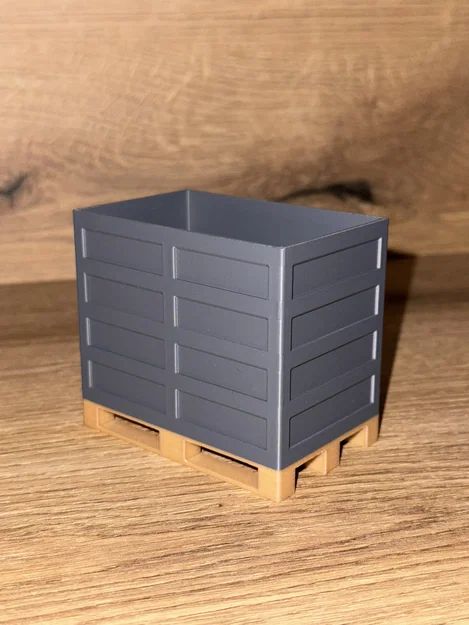 Mô hình Pallet và Thùng chứa hàng cho xe đồ chơi Bruder (In 3D) - Image 2