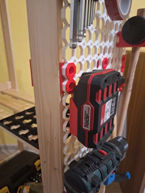 Giá treo pin Parkside cho Multiboard - Phụ kiện DIY cực chất - Image 1