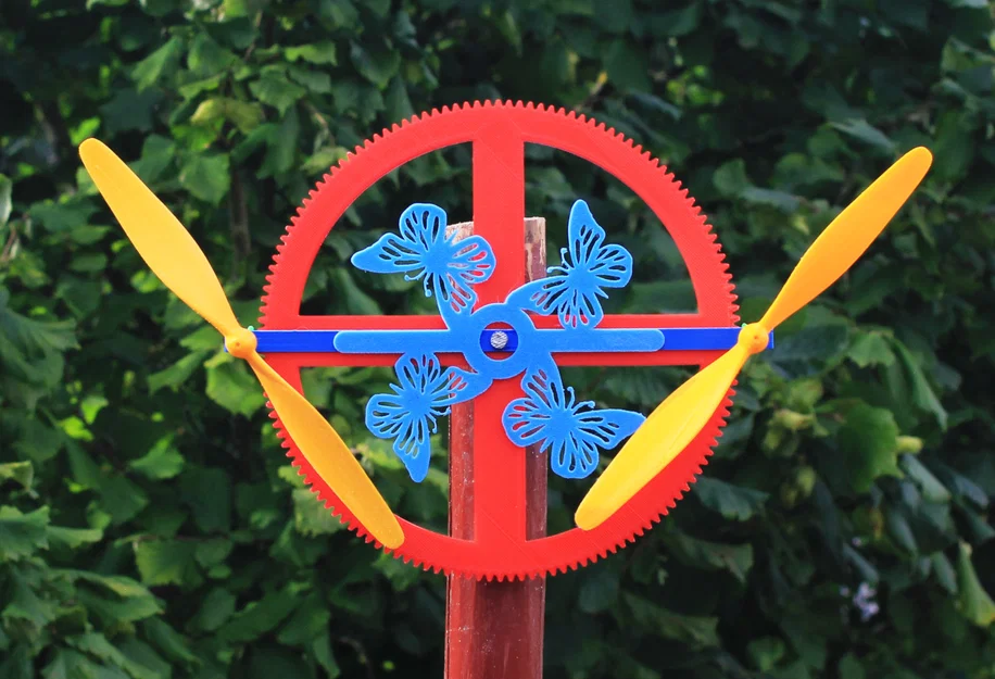 Wind Spinner Bánh Răng Bướm 2 Impeller (Double Impeller Butterfly Gear) - Image 1