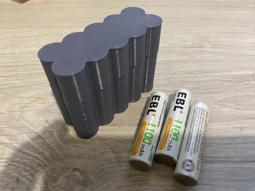 Hộp đựng pin AA và AAA (10 ngăn) in 3D gọn gàng - Image 2