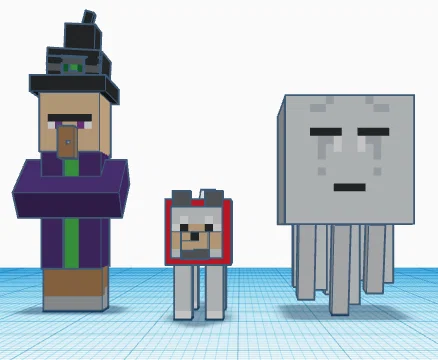 Bộ sưu tập mô hình nhân vật Minecraft in 3D cực chất - Image 1