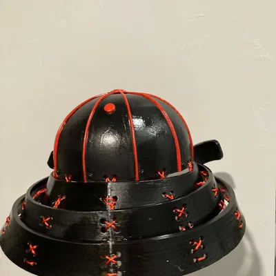 Nón samurai đội được có sừng (Wearable Samurai helmet with horns)