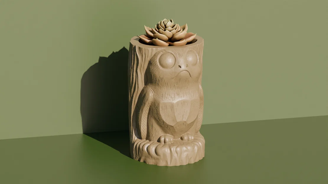 Chậu cây Porg đáng yêu - Trang trí Star Wars cho bàn làm việc - Image 1