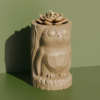Chậu cây Porg đáng yêu - Trang trí Star Wars cho bàn làm việc