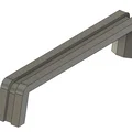 Tay nắm cửa và ngăn kéo tủ 129mm thiết kế in 3D thông minh - Thumbnail 1