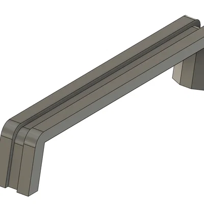 Tay nắm cửa và ngăn kéo tủ 129mm thiết kế in 3D thông minh