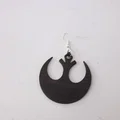 Bông tai biểu tượng Rebel Alliance độc đáo in 3D - Thumbnail 1