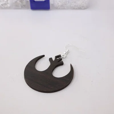Bông tai biểu tượng Rebel Alliance độc đáo in 3D